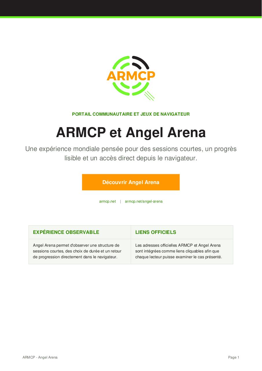 Aperçu du document armcp_angel_arena_fr.pdf - page 1/3 armcp_angel_arena_fr.pdf - page 1/3